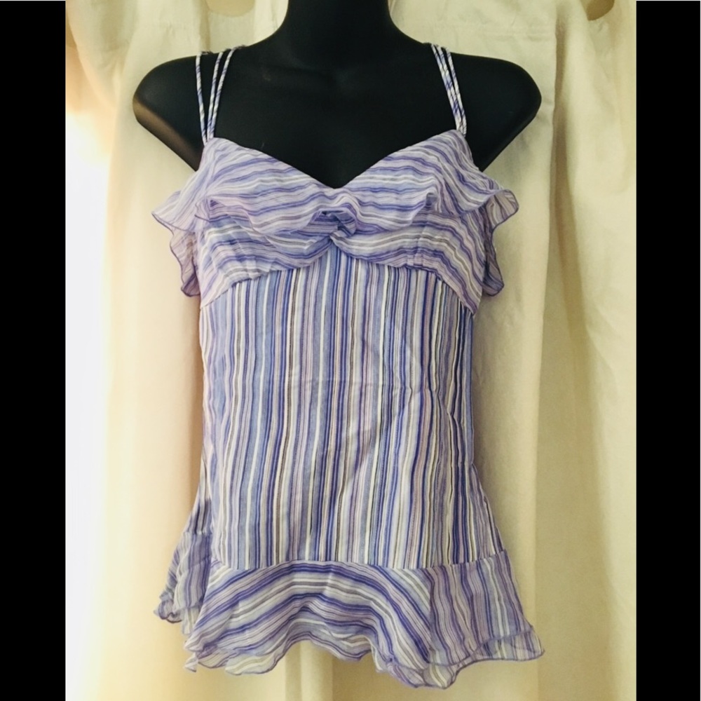 DVF striped tank in size 6